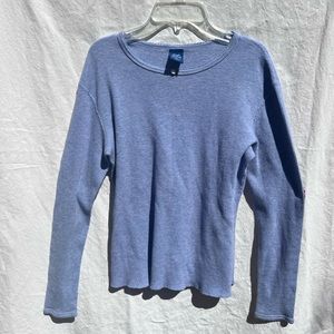 Vintage 90’s waffle knit long sleeve with rosette detail